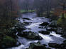 Gentle waterways near Capel Curig in the privately owned Snowdonia National Park, Wales