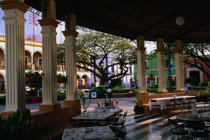 Parque Principal, a popular place for locals to meet and relax.