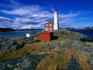 Fisgard Lighthouse in Fort Rodd Hill National Historic Park, the lighthouse is western Canada's first and has been in continuous use since 1860