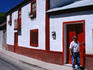 Brightly painted houses of Pisco Equi.