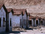 Batchelor housing in Humberstone, an old nitrate and ghost mining town.