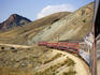 Train going around the bend between Erzincan and Divrigi.
