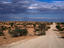 Un-made road cutting, South Africa