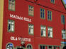 This traditional old Norwegian building now serves as a bar in Bryggen.