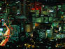 Cityscape at night.