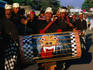 The wedding band arrives in Selong on Lombok.
