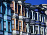 Detail of terraced houses on North Beach.