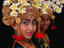 Tenun dancers (weaving dance) at the opening of the Bali Arts Festival.