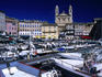 Saint Jean Baptiste church with its twin bell towers, overlooks the old port of Bastia.