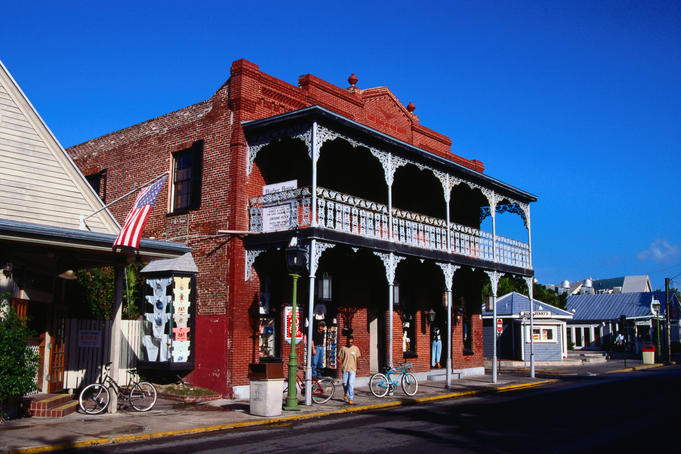 An example of local architecture, Duval Street, Key West - Florida Keys, Florida