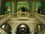 The grand staircase of the Classical Renaissance style, Belfast City Hall, built in 1906 from white Portland-stone, Belfast.