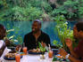 A nice meal and great friends at the Blue Lagoon restaurant in Port Antonio