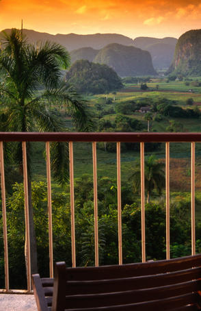 Vinales valley in Pinar del Rio from lookout.
