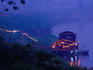 The floating restaurant 