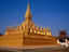 The 16th century Pha That Luang (Great Sacred Stupa) is a symbol of both the Buddhist religion and Lao sovereignty, Vientiane