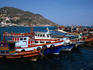 Fishing boats moored at the port - Ko Si Chang, Ko Si Chang Island, Chonburi