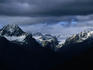 Piz Linard (3411m), the Tiatscha glacier and Piz Fliana (3281m) in the Swiss National Park.