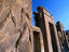 Carved bas-relief and ancient doorways.