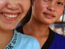 Portrait of girls on Thanon Fa Ngum boulevard.