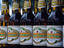 Row of Beer Lao along Thanam Fa Ngum.