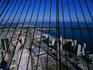 The view from the 1815.5 foot tall CN Tower in Toronto. Completed in 1975, the tower was the tallest freestanding structure of its time.