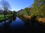 The serene River Conwy, which meets with the River Llugwy in Betws-y-Coed, Snowdonia National Park- Wales