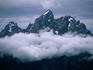 A great view of the peaks of Grand Teton in Wyoming's Grand Teton National Park.