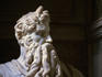Michaelangelo's Moses in San Piertro in Vincoli, Moses is the centerpiece of the tableau for the unfinished tomb of Julius II, who actually resides in St Peter's, the hugely impressive statue measures 7 feet and bares an uncanny resemblance to Charlton Heston