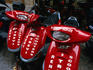 Scooters for rental - a great way of getting around Rome and seeing the sites.