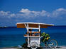 A coconut juice stand on Avenida Rafael Melgar in Cozumel.
