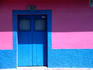 A brightly coloured home in Cozumel.