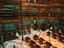 Loooking down at the interior of Real Gabinete Portugues de Leitura (Royal Portuguese Reading Cabinet) Rio de Janeiro