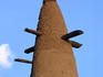 Detail of a tower from the Grand Mosque, the largest mud-brick building in the world. The spire is capped with an ostrich egg, which symbolises fertility and purity.