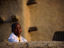 A young boy at Djenne's Grand Mosque.
