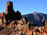 The Garcia Rocks and Teide, the highest peak in Spain, Canadas del Teide National Park