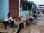 Boy and dog, street, Bengaluru