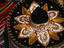 Highly decorated with sequins and embroidery motifs, the mariachi sombrero for sale in Playa del Carmen.