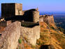 Fortified hilltop village, looking west into Spain from the Castle - Marvao, Alto Alentejo
