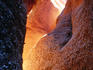 Visitor standing in Echidna Chasm, 