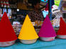 Tikka and incense for sale in the Bangalore City market