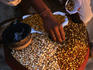 Peanuts and chickpeas for sale on Chowpatty beach in Mumbai