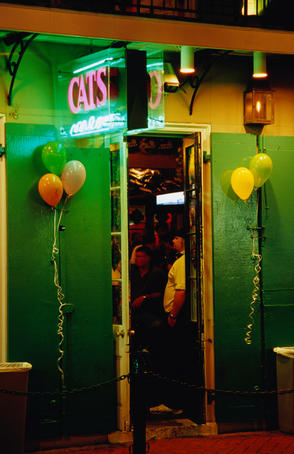 Bar on Bourbon St, French Quarter.