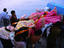 Pilgrims carry an effigy of Dhurga (a variant on Devi) down to the Hooghly River in Calcutta for the end of the Durgha Festival (also called Festval of Nine Nights), after 10 days, all statues and effigies of gods are placed in rivers, lakes and even wells