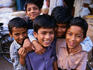 Young boys from Hyderabad get together at Mir Alam Market