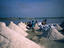 Traditional salt collection from Rose, Dakar