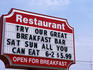Sign for Shoney's Restaurant in Gulfport.