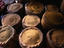 Bags of wheats and pulses for sale in the Mir Alam Market in Hyderabad, from front left is badjra, in the middle is jowar and on the right is wheat, all three are bought whole and ground at home to make different chapatis