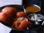 Onion bajji, deep fried onion in batter served with sambar and coconut chutney in Chennai