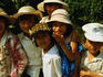 Group portrait of children from the village of Cam Nam.