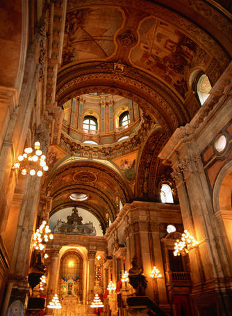 Inside the 18th century Igreja Nossa Senhora de Candelaria (Church of Our Lady of Candelaria), Rio de Janeiro